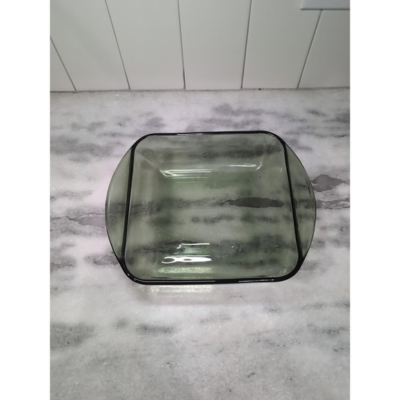 Anchor Hocking 8" Green Baking Dish, 2‎ Qt Square Glass Casserole, Kitchen Pan - Picture 1 of 10